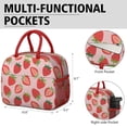thumbnail image 6 of Insulated Lunch Tote Lunch Box for Women Men,Strawberry (129)-new_5 Reusable Insulated Lunch Tote Small Leakproof Cute Lunch Cooler with for Student Bento Bag, 6 of 7