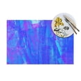thumbnail image 4 of YFYANG Washable Heat-Resistant Placemats, 70% PVC/30% Polyester, Blue Watercolor Art Kitchen Table Mat, 12" x 18" 6 Pcs, 4 of 6