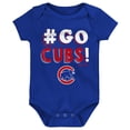 thumbnail image 2 of Infant Royal/Red/Gray Chicago Cubs Born To Win 3-Pack Bodysuit Set, 2 of 4