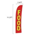 thumbnail image 6 of Food Feather Flag Kit - 13.5ft Knitted Polyester Swooper Flag with Pole Set and Ground Spike - Printed in The USA, 6 of 7