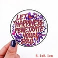 thumbnail image 5 of Letter Flower Embroidered Patches For Clothing Thermoadhesive Patches Cartoon Badges Iron On Patches On Clothes Stripes Diy, 5 of 5