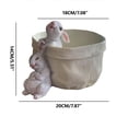thumbnail image 2 of EGNMCR Room Decor, Home Decor Pots Of Rabbit For Indoor And Outdoor Patio Cute Rabbit Succulents Animals Rabbits Potted Plants Decorative Resin With Hole For Home Balcony Art rabbit potted plants, 2 of 6