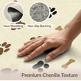 thumbnail image 6 of ODIKA 8'x10' Washable Area Rug Print Paws Scattered Prints Bones Track Themed Alfombra Para for Living Room, Under Sectional, Family , Durable, Non-Slip, 6 of 7
