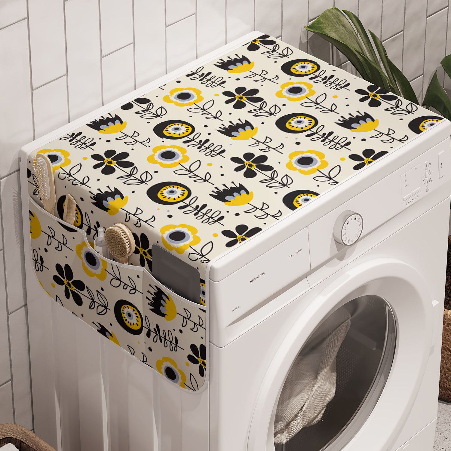 Ambesonne Surreal Art Washing Machine Cover Laundromat Decorative Accent 