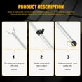 Pole Closet Clothes Hook Rod Stick Telescoping Reach Retractable Hanger