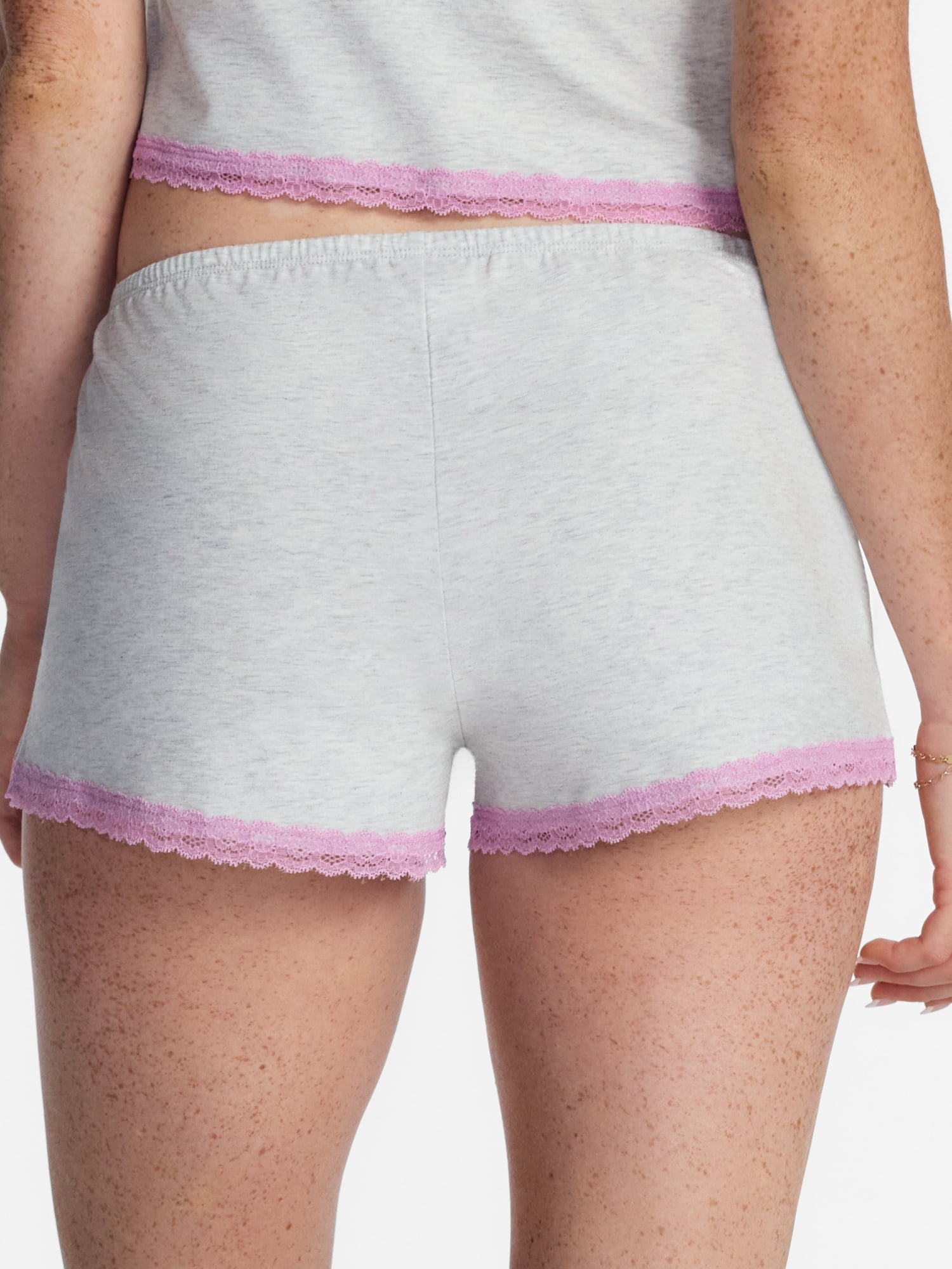 No Boundaries Sleep Lace Shorts, Women's XXS-3X