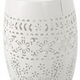 thumbnail image 6 of Noble House Ruby 12" Modern Iron Outdoor Side Table in White Finish, 6 of 12