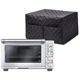 thumbnail image 2 of Cubierta para horno inteligente, cubierta cuadrada grande para electrodomésticos de cocina (negra), 2 of 4