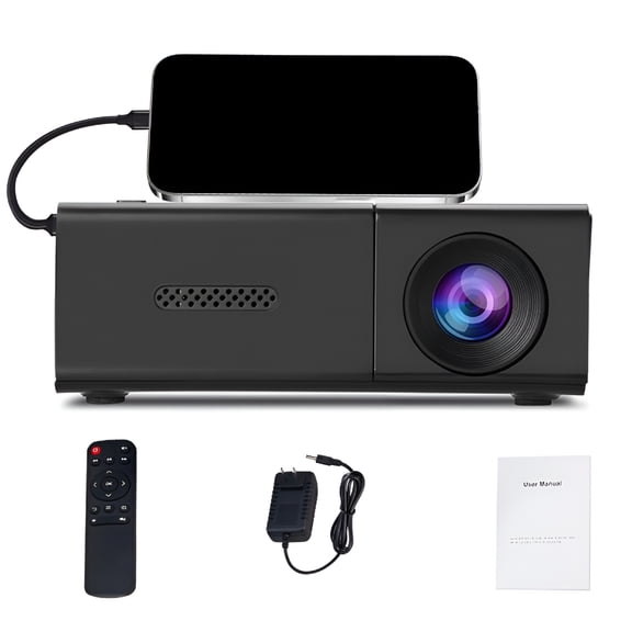 GJX 2026 New Mini Projector Portable Hd Projector for Outdoor/Indoor Movies for Home Entertainment,Backyard Parties,Camping,Travel,Family Gatherings,Movie Nights,Personal Viewing