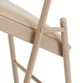 thumbnail image 2 of (4 Pack) Commercialine Beige Vinyl Upholstered Folding Chair, 2 of 5