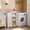 White, variant on 33'' Small Bathroom Storage Cabinet with Drawers and Door, Freestanding Wooden Bathroom Cabinet Storage Organizer, White