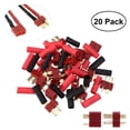 thumbnail image 1 of OULII 10 Pairs T-Plug Connectors Electric Connection for RC LiPo Battery in Red, 1 of 7