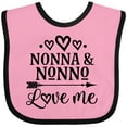 thumbnail image 3 of Inktastic Nonna and Nonno Love Me Boys or Girls Baby Bib, 3 of 4