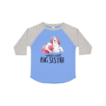 

Inktastic Big Sister Unicorn Gift Toddler Toddler Girl T-Shirt