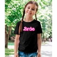thumbnail image 3 of Pink Birdie Golf Shirt for Women Teens & Girls Trendy Retro Graphic Tee for Golfer Black Shirt 2T, 3 of 5