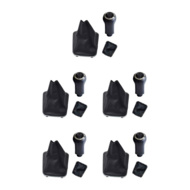 Maytalsory Easy To Install Gear Shift Knob With Leather For Enhanced Driving Experience type 1 5Set