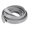 thumbnail image 1 of U Canal Borde Moldura, 6,5 Pies Longitud Goma Protección Sello Tira Borde Protector para 1-3mm Borde, (9/32 W x 43/64 H) Gris, 1 of 5