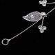 thumbnail image 5 of Chic Crystal Flower Hair Vine Pinza para el cabello Chica Mujer Accesorio para el cabello, 5 of 9