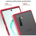 thumbnail image 5 of Case for Samsung Galaxy Note 10 Thin Shockproof Phone Case PC Back TPU Bumper [Protect from Fingerprint/Shock/Scratch/Slip] Translucent Matte Phone Cover for Samsung Galaxy Note 10-Red, 5 of 13