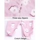thumbnail image 4 of A Recién Nacido Camisones Niños Pijama Franela Cálido Bebé, 4 of 5