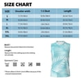 thumbnail image 6 of PAYOHTO Men's Sleeveless Shirts Gym Tank Top with White Palm Leaves Blue Design, 6 of 8