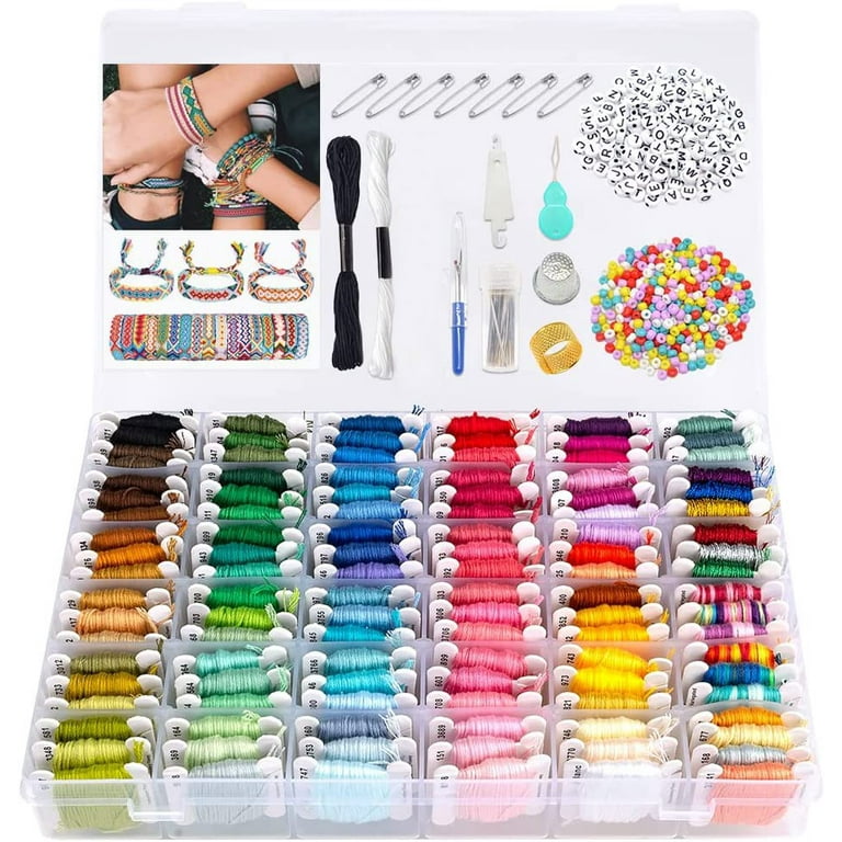 CHOSEN BY LUCK Embroidery Kit Includes 110 Colors Thread and 800