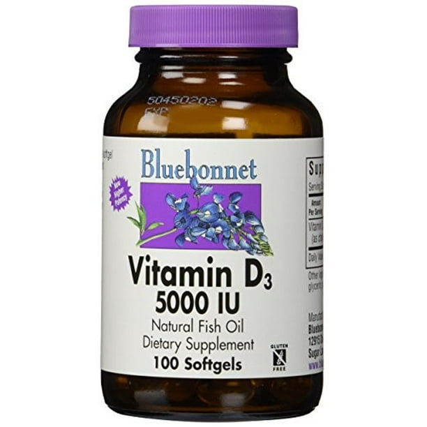 Vitamin D3 5000 Iu, 100 Ct
