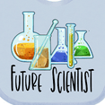 thumbnail image 4 of Inktastic Future Scientist with Beakers, Test Tubes and Formulas Boys or Girls Baby Bib, 4 of 4