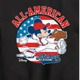 thumbnail image 3 of Disney - Americana - Mickey Americana Baseball - Toddler And Youth Crewneck Fleece Sweatshirt, 3 of 5