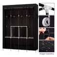 thumbnail image 4 of Closet Ropero Armable Grande Practiksa Organizador Zapatera Color Negro, 4 of 5