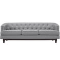 thumbnail image 4 of Modway Coast Modern Upholstered Polyester Fabric Sofa in Light Gray, 4 of 5