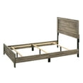 thumbnail image 5 of Full Size Wooden Bed with Panel Design Headboard, Rustic Brown- Saltoro Sherpi, 5 of 5