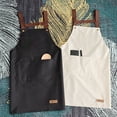 thumbnail image 3 of Visland Cooking Apron Sleeveless Large Pocket PVC Adjustable Waist Strap Chef Apron for Restaurant, 3 of 8