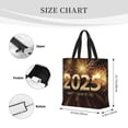 thumbnail image 2 of KLL Happy New Year 2025 B Pattern Aesthetic Tote Bag for Women Beach Bag Shopping Bags Shoulder Bag Reusable Grocery Bags, 2 of 5