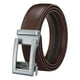 thumbnail image 5 of Cinturón para hombre Yuyangstore Cinturón de cuero de PU Cinturón elegante sin agujeros Cinturón informal Cinturón de Trinquete Marrón, 5 of 8