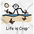 thumbnail image 2 of Life is Crap Beach Day Gone Wrong Men's Graphic T Shirt Tees Brisco Brands M, 2 of 4