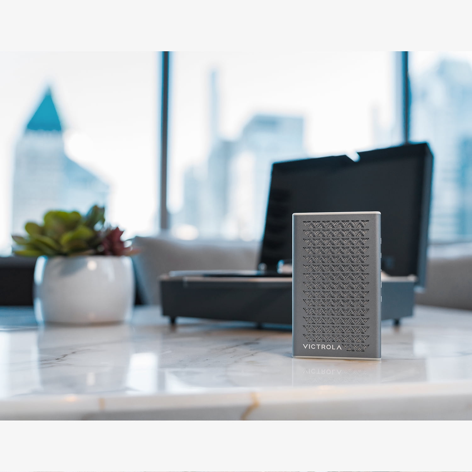 Victrola Music Edition 1 Portable Bluetooth Speaker - Silver