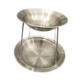 thumbnail image 2 of Soporte para mariscos, bandeja para mariscos, estante de 2 niveles, ligero, accesorio para aperitivos, bandeja de acero inoxidable, soporte para Cuenca profunda, 2 of 8
