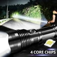 thumbnail image 2 of Yhsdtq,Special Price,High-Powered LED Torch, USB Rechargeable, 1000 Lumens, Compact Design, Durable Plastic, Emergency Outdoor Work, 18650 Battery, Multi-Scenario Travel Ready | Aluminium , Black, 2 of 8