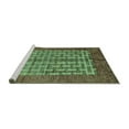 thumbnail image 2 of Ahgly Company Machine Washable Indoor Rectangle Abstract Turquoise Blue Modern Area Rugs, 7' x 9', 2 of 4