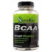 Nutrakey BCAA Capsules, 200 Ct