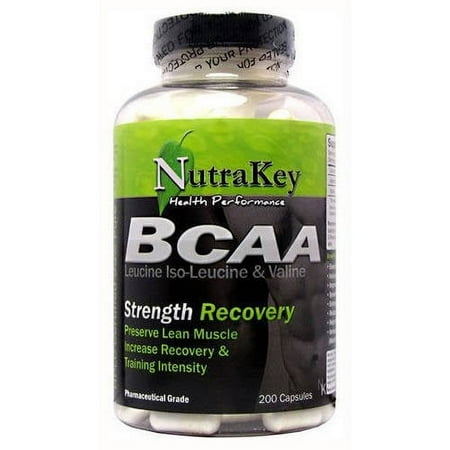 Nutrakey BCAA Capsules, 200 Ct