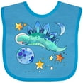 thumbnail image 3 of Inktastic Stegosaurus Space Dinosaur with Stars and Planet Boys or Girls Baby Bib, 3 of 4