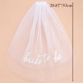 thumbnail image 2 of Velo TWPER Bride to Be blanco con perlas para despedida de soltera, 2 of 7