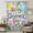 LightBLue, variant on Children's Day Sheer Curtains 54 Inches Long for Bedroom, Cartoon Cute Flowers Leaf Pink Plaid Light Filtering Privacy Drapes, Breathable Semi Sheer Window Treatment for Bathroom Dining Room Kitchen