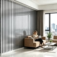 thumbnail image 5 of Silver Black Stripe Self-Adhesive Wallpaper Roll, 15.7" x 118" Peel and Stick Vinyl Wall Covering, Waterproof Removable Decorative Film for Kitchen Bedroom Rental, 5 of 6