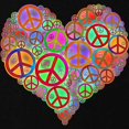 thumbnail image 2 of CafePress - Peace Sign Heart Maternity Dark T Shirt - Maternity Dark T-Shirt, 2 of 3