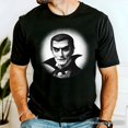 thumbnail image 5 of Dracula Spooky Portrait T-Shirt, Horror Villain Theme Halloween Tee, 5 of 5