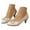 Beige, variant on Women's Low Heels Dress Pumps Round Toe Office Wedding Work Shoes Slip on Heeled Sandals