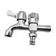 thumbnail image 5 of Grifo de agua para lavadora, grifo de , práctico de fregadero con interfaz de 4 puntos para piscina, patio y jardín., 5 of 9
